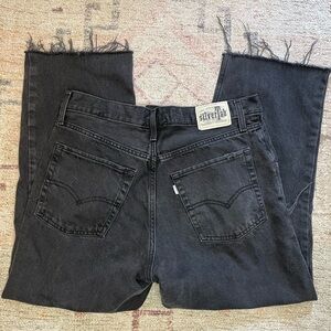 Levi's Silver Tab Black Ankle & Cropped Jeans ‘94 Baggy Size 31